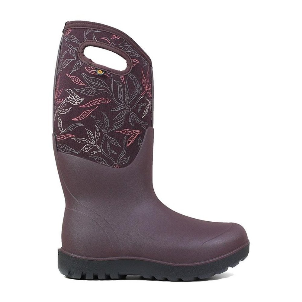 Bogs Neo Classic Waterproof Spring Leaf Burgundy 8